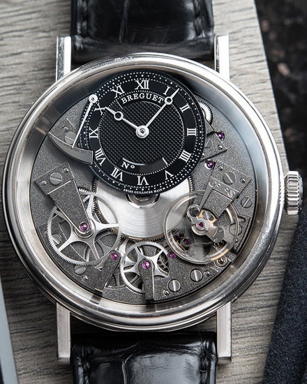 Breguet Tradition 40MM Skeleton Dial Leather Strap (7057BB/G9/9W6)