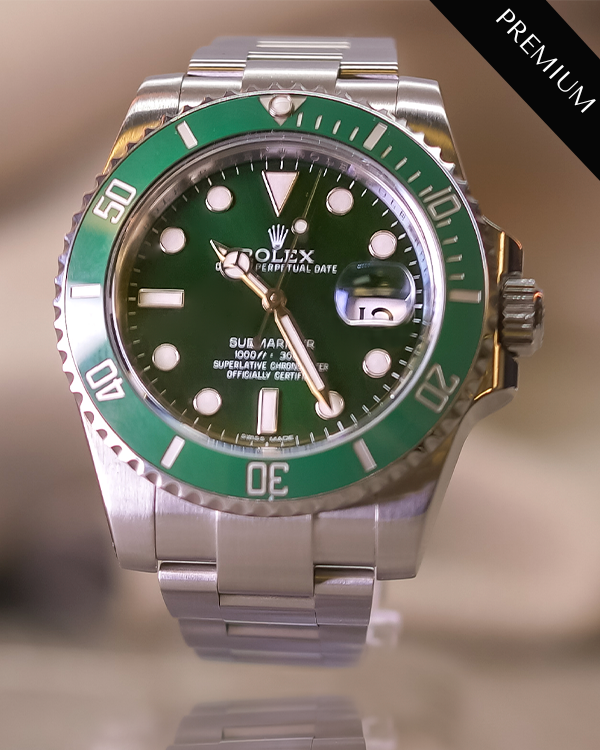 2018 Rolex Submariner Date "Hulk" 40MM Green Dial Oystersteel Bracelet (116610LV)