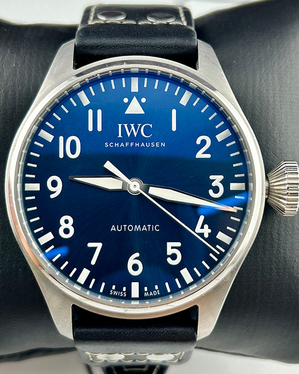 IWC Schaffhausen Pilot 43MM Blue Dial Leather Strap (IW329303)