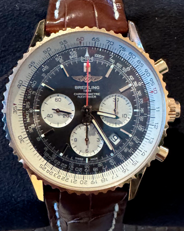 2020 Breitling Navitimer Rattrapante Limited Edition 45MM Bronze Dial Leather Strap (RB031121/Q619/756P/R20BA.1)