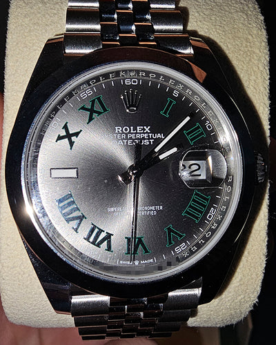 2024 Rolex Datejust "Wimbledon" 41MM Slate Dial Jubilee Bracelet (126300)