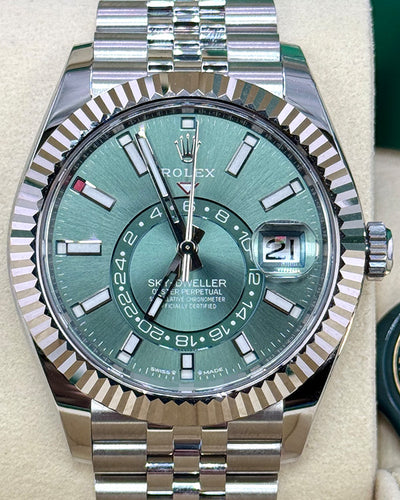 2024 Rolex Sky-Dweller 42MM Green Dial Jubilee Barcelet (336934)