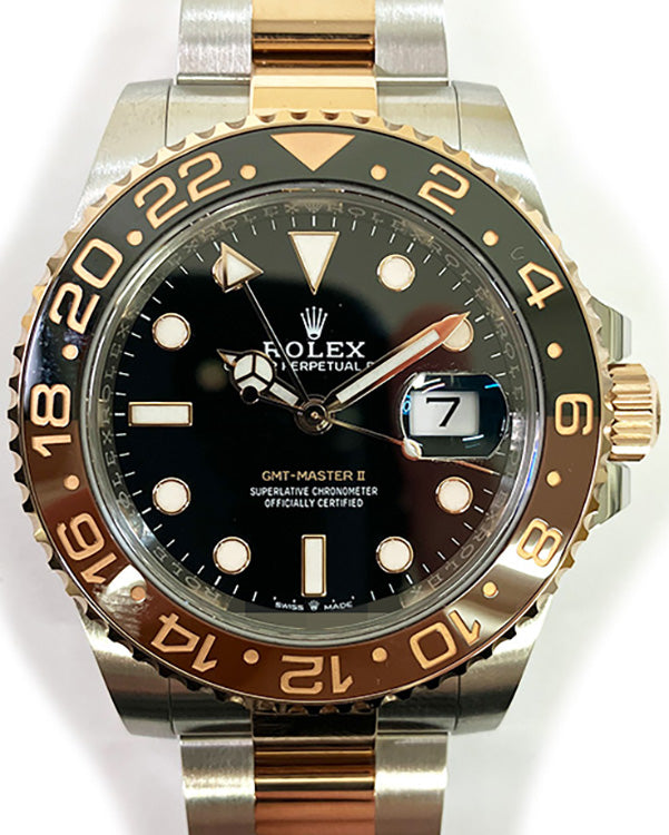 2021 Rolex GMT-Master II "Rootbeer" 40MM Black Dial Two-Tone Bracelet (126711CHNR)