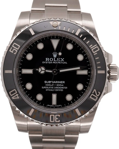 Rolex Submariner No-Date 40MM Black Dial Oyster Bracelet (114060)