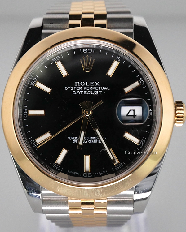 2018 Rolex Datejust 41MM Black Dial Two-Tone Jubilee Bracelet (126303)