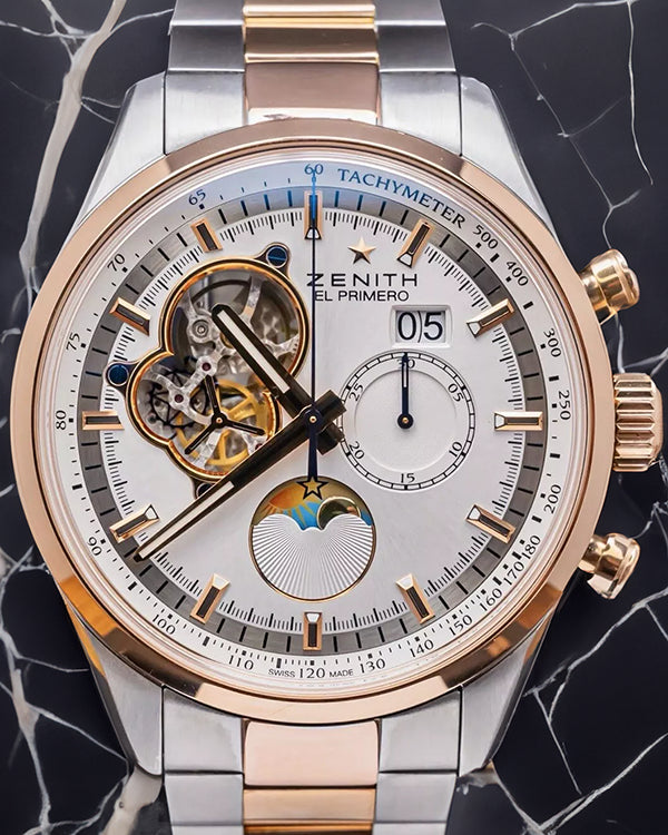 Zenith El Primero Chronomaster 45MM Silver Dial Two-Tone Bracelet (51.2160.4047/01.M2160)