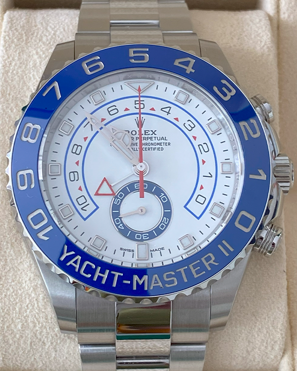 2020 Rolex Yacht-Master II 44MM White Dial Oyster Bracelet (116680)