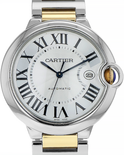 Cartier Ballon Bleu De Cartier 42MM Silver Dial Two-Tone Bracelet (W69009Z3)