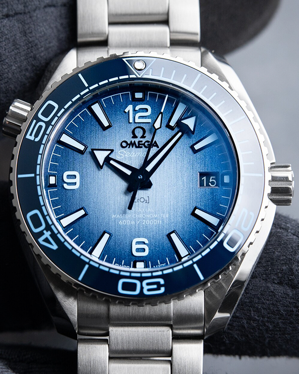 2023 Omega Seamaster Planet Ocean 600M "Summer Edition" 39.5MM Blue Dial Steel Bracelet (215.30.40.20.03.002)