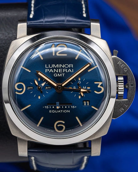 2021 Panerai Luminor 1950 Equation of Time 47MM Blue Dial Leather Strap (PAM00670)