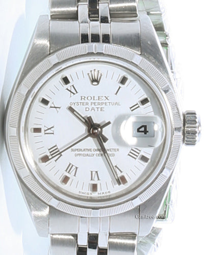 Rolex Oyster Perpetual Lady Date 26MM White Dial Jubilee Bracelet (79190)