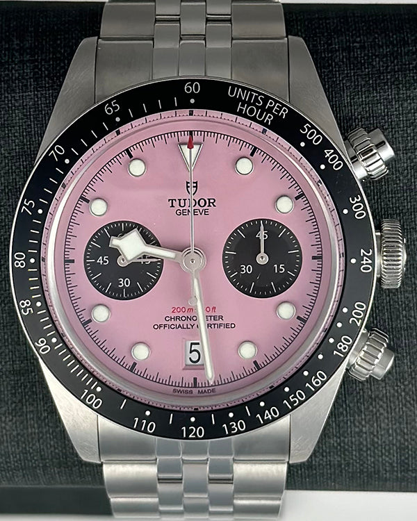 2024 Tudor Black Bay Chrono 41MM Pink Dial Steel Bracelet (79360N)