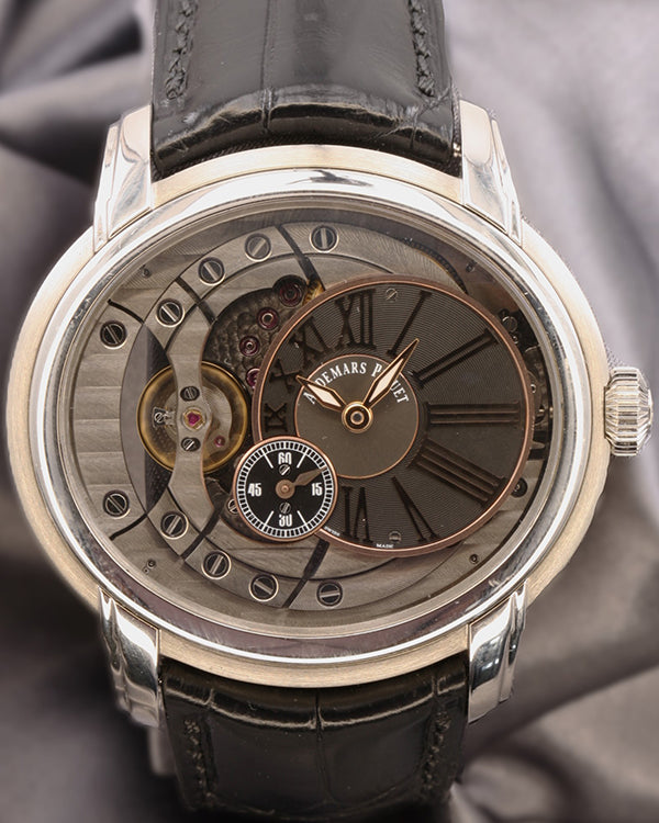 Audemars Piguet Millenary 4101 47MM Skeleton Dial Leather Strap (15350ST.OO.D002CR.01)