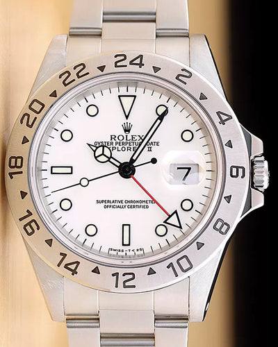 Rolex Explorer II "Polar" 40MM White Dial Oyster Bracelet (16570)