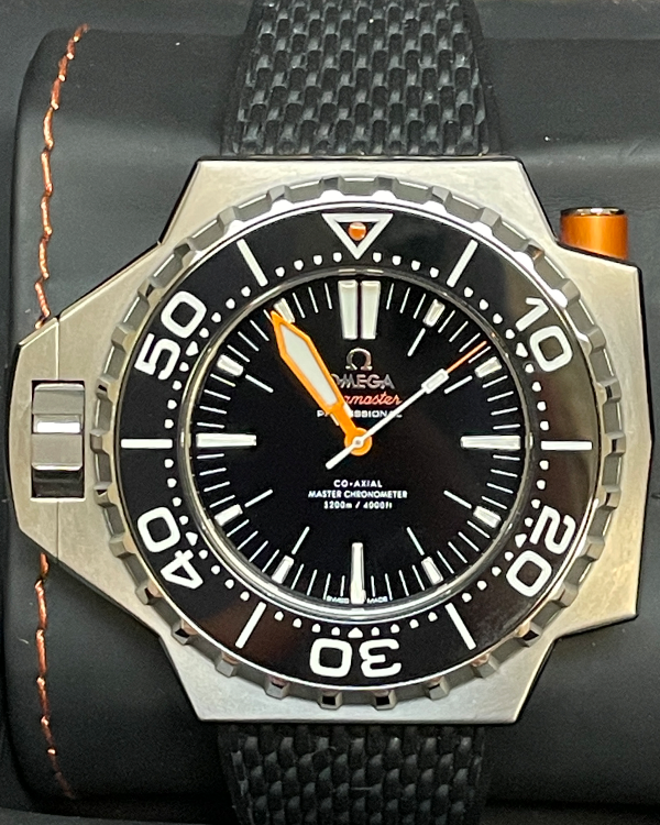 2022 Omega Seamaster PloProf 55x48MM Black Dial Rubber Strap (227.90.55.21.01.001)