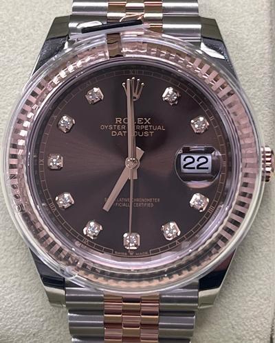 2023 Rolex Datejust 41MM Chocolate Dial Two-Tone Jubilee Bracelet (126331)