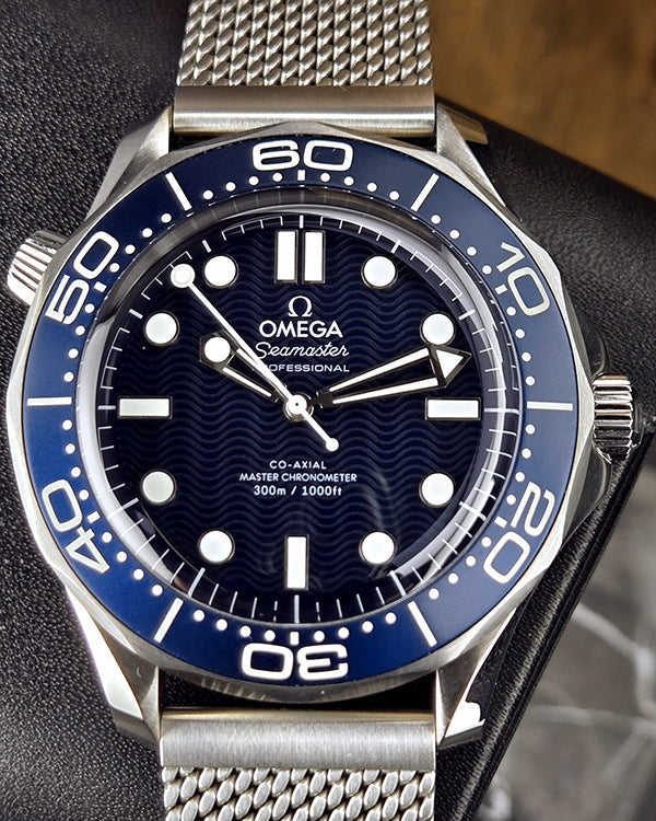 2023 Omega Seamaster Diver 300M "James Bond 60th Anniversary" 42MM Blue Dial Steel Bracelet (210.30.42.20.03.002)