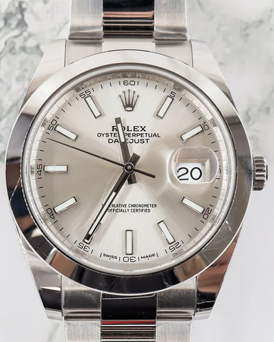 2019 Rolex Datejust 41MM Silver Dial Oyster Bracelet (126300)