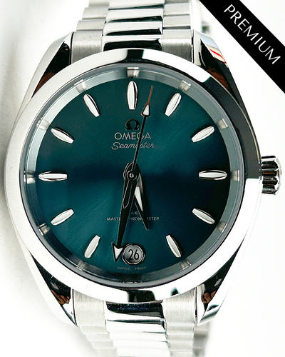 2023 Omega Seamaster Aqua Terra Shades 34MM Green Dial Steel Bracelet (220.10.34.20.10.001)