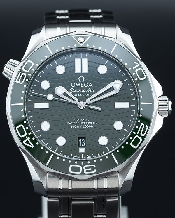 2024 Omega Seamaster Diver 300M 42MM Green Dial Steel Bracelet (210.30.42.20.10.001)