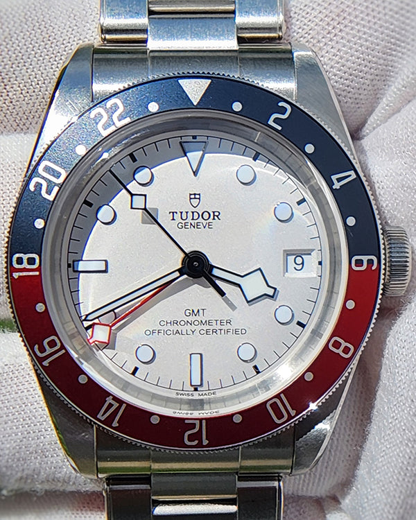 Tudor Black Bay GMT "Pepsi" 41MM White Dial Steel Bracelet (79830RB)