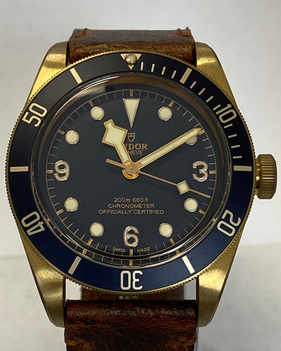 2022 Tudor Black Bay Bronze 43MM Blue Dial Leather Strap (79250BB)