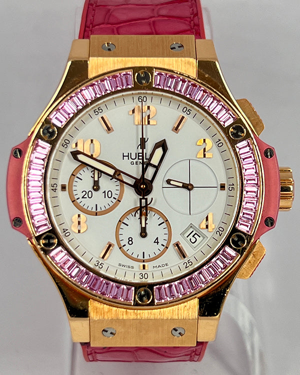 Hublot Big Bang Tutti Frutti 41MM White Dial Rubber/Leather Strap (341.PP.2010.LR.1933)