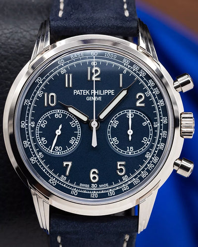 2024 Patek Philippe Complications 41MM Blue Dial Leather Strap (5172G-001)