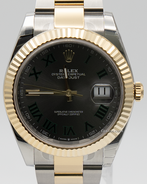 2023 Rolex Datejust "Wimbledon" 41MM Slate Dial Two-Tone Bracelet (126333)