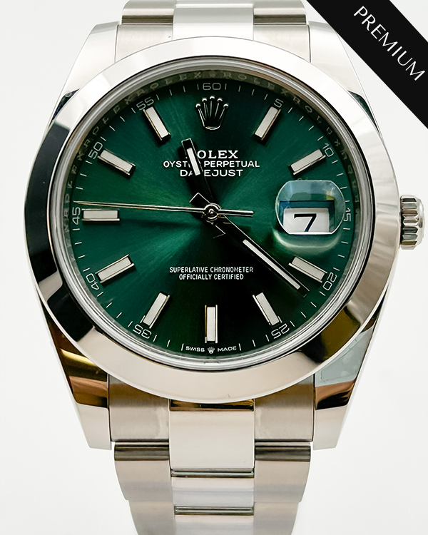 2023 Rolex Datejust 41 Oystersteel Mint Green Dial (126300)