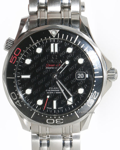 Omega Seamaster Diver 300M "James Bond 50th anniversary" L.E. 36.25MM Black Dial Steel Bracelet (212.30.36.20.51.001)