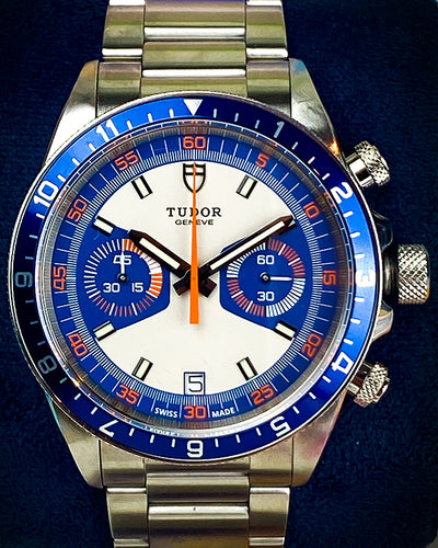 2019 Tudor Heritage Chrono Blue 42MM Blue Dial Steel Bracelet (70330B)