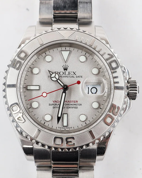 2002 (Y Serial) Rolex Yacht-Master 40MM Silver Dial Oyster Bracelet (16622)