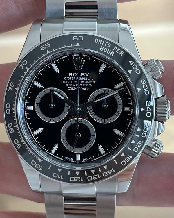 2023 Rolex Cosmograph Daytona 40MM Black Dial Oyster Bracelet (126500LN)