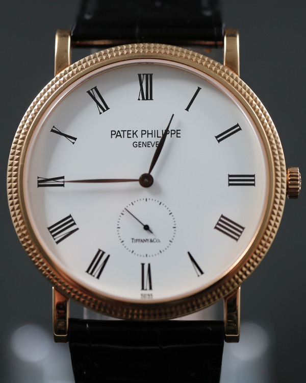 2009 Patek Philippe Calatrava 36MM White Dial Leather Strap (5119R-001)