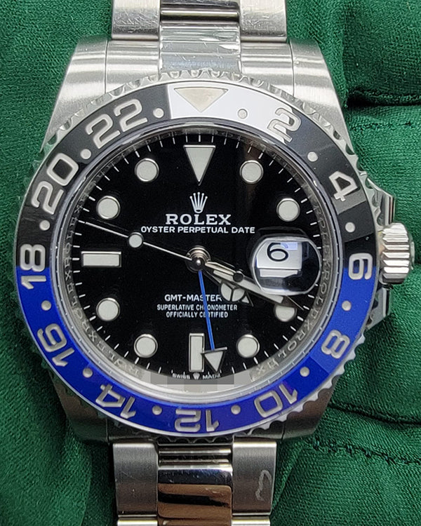 2022 Rolex GMT-Master II "Batman" 40MM Black Dial Oyster Bracelet (126710BLNR)