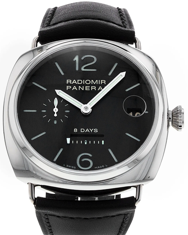 Panerai Radiomir 8 Days 45MM Black Dial Leather Strap (PAM00268)