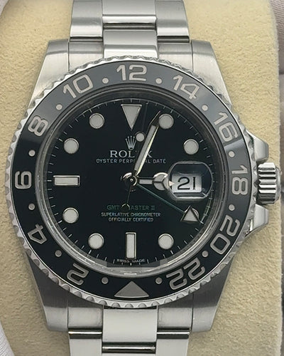 2015 Rolex GMT-Master II 40MM Black Dial Oyster Bracelet (116710LN)