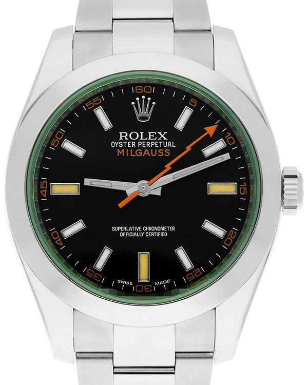 Rolex Milgauss 40MM Black Dial Oyster Bracelet (116400GV)