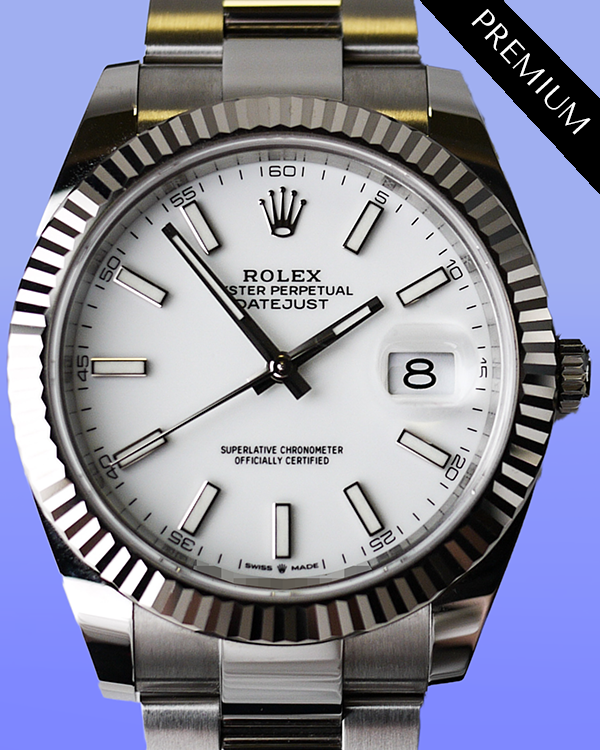 2024 Rolex Datejust 41MM White Dial Oyster Bracelet (126334)