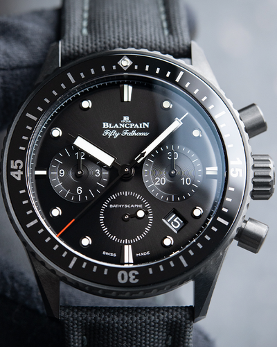 Blancpain Fifty Fathoms Bathyscaphe 5200 Chronograph Ceramic Diver Black Watch (5200-0130-B52A)