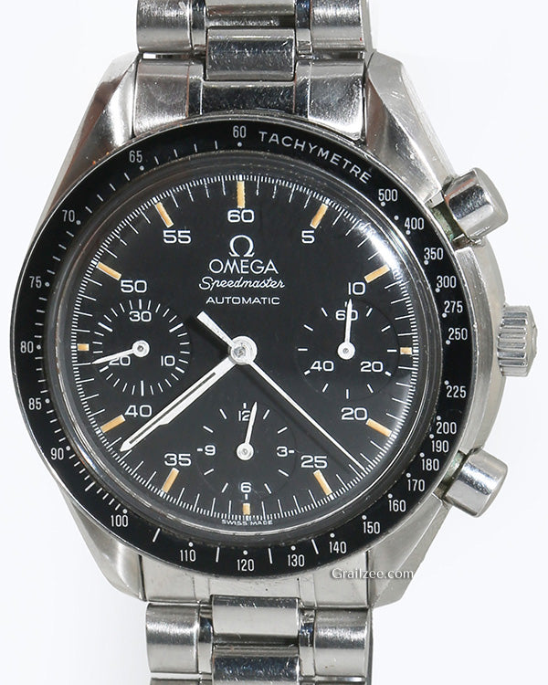 Omega Speedmaster Reduced 39MM Black Dial Steel Bracelet (175.0032)