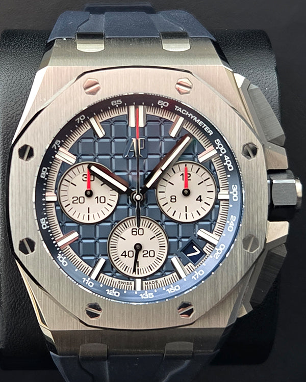 Audemars Piguet Royal Oak Offshore 43MM Blue Dial Rubber Strap (26420TI.OO.A027CA.01)