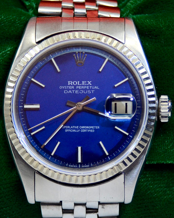 Rolex Datejust 36MM Blue Dial Jubilee Bracelet (1601)