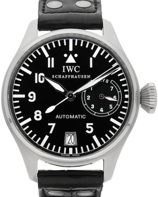 2006 IWC Schaffhausen Big Pilot 46MM Black Dial Leather Strap (IW500201)