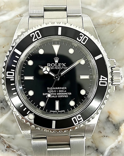 2012 Rolex Submariner No Date 40MM Black Dial Oyster Bracelet (14060M)