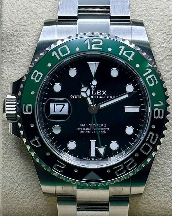 2023 Rolex GMT-Master II "Sprite" 40MM Black Dial Oyster Bracelet (126720VTNR)