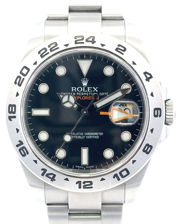 2014 Rolex Explorer II 42MM Black Dial Oyster Bracelet (216570)