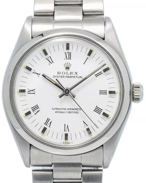 Rolex Oyster Perpetual 34MM White Dial Oyster Bracelet (1002)