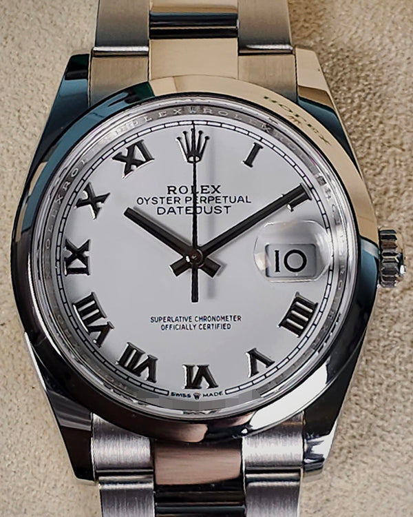 2023 Rolex Datejust 36MM White Dial Oyster Bracelet (126200)